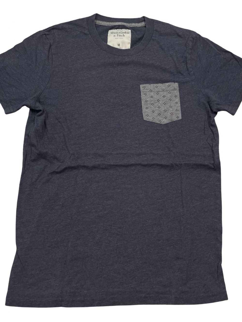 Abercrombie & Fitch Chest Pocket Blue Tee Size M (Retail $35)